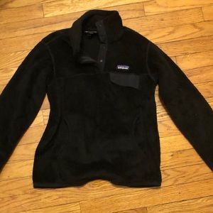 *Patagonia* - snap 1/4 pull over - black